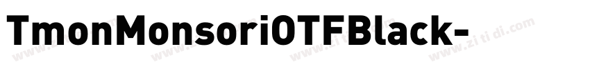TmonMonsoriOTFBlack字体转换