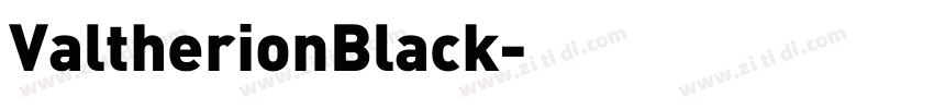 ValtherionBlack字体转换