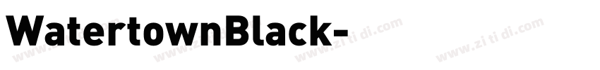 WatertownBlack字体转换
