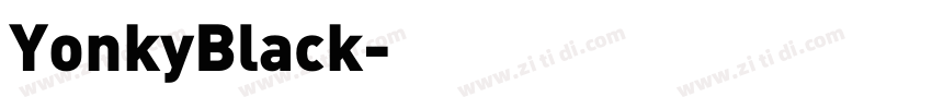 YonkyBlack字体转换