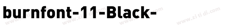 burnfont-11-Black字体转换