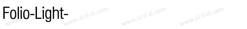 Folio-Light字体转换