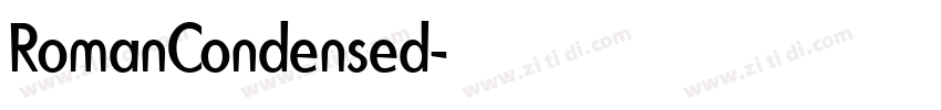 RomanCondensed字体转换