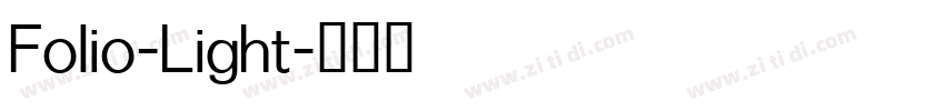 Folio-Light字体转换