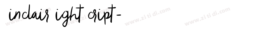 SinclairLightScript字体转换