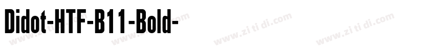 Didot-HTF-B11-Bold字体转换