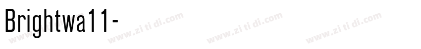 Brightwa11字体转换
