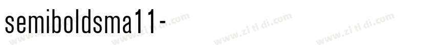 semiboldsma11字体转换