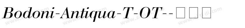 Bodoni-Antiqua-T-OT-字体转换