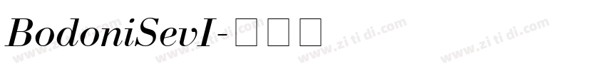 BodoniSevI字体转换