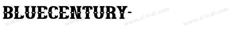 bluecentury字体转换