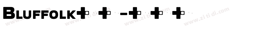 Bluffolk字体字体转换