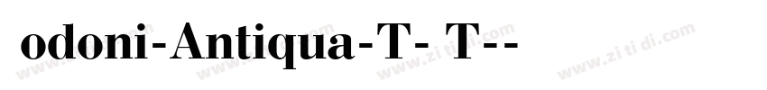 Bodoni-Antiqua-T-OT-字体转换