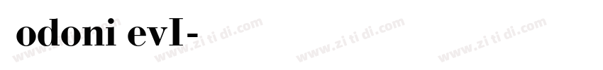 BodoniSevI字体转换