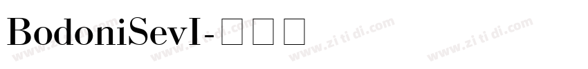 BodoniSevI字体转换
