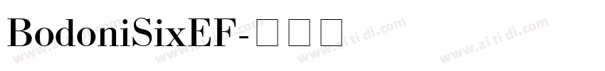 BodoniSixEF字体转换