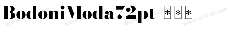BodoniModa72pt字体转换