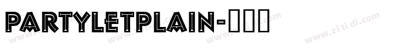 PartyLetPlain字体转换