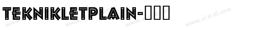 TeknikLetPlain字体转换