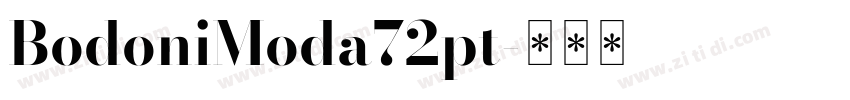 BodoniModa72pt字体转换