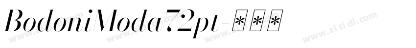 BodoniModa72pt字体转换