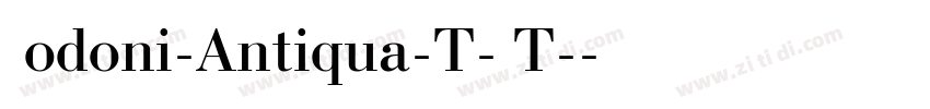 Bodoni-Antiqua-T-OT-字体转换