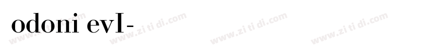 BodoniSevI字体转换