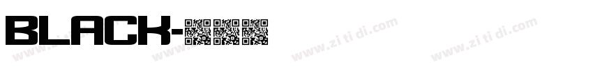 Black字体转换