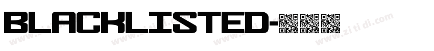 Blacklisted字体转换