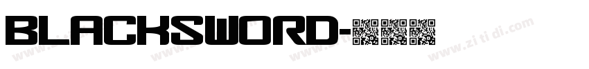 Blacksword字体转换