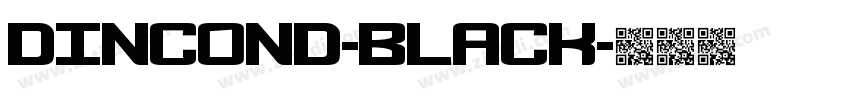 DINCOND-black字体转换
