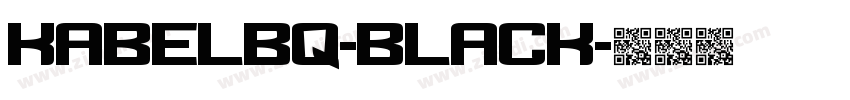 KabelBQ-Black字体转换
