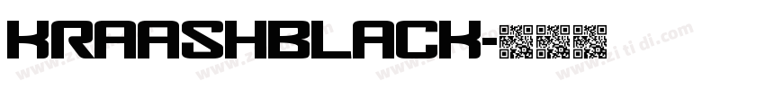KraashBlack字体转换