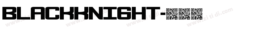 blackknight字体转换