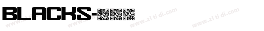 blacks字体转换