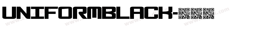 uniformblack字体转换