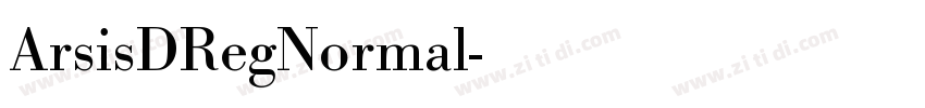 ArsisDRegNormal字体转换