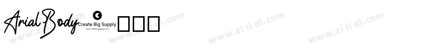 ArialBody字体转换
