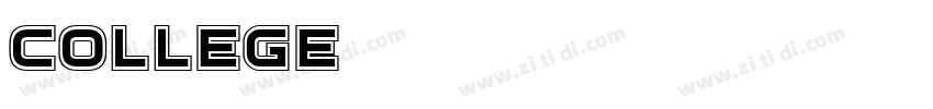 COLLEGE字体转换