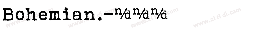 Bohemian.字体转换