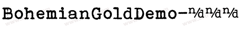 BohemianGoldDemo字体转换