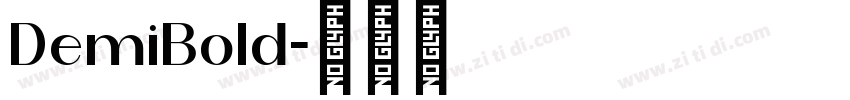 DemiBold字体转换