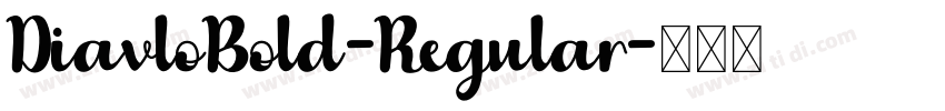 DiavloBold-Regular字体转换