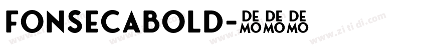 FonsecaBold字体转换