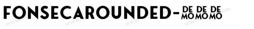 FonsecaRounded字体转换