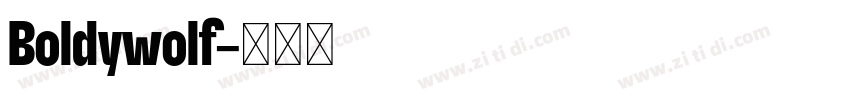 Boldywolf字体转换