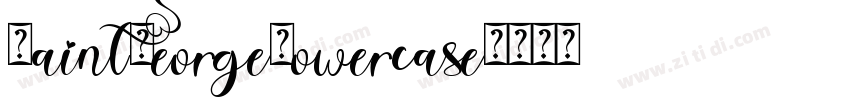 SaintGeorgeLowercase字体转换