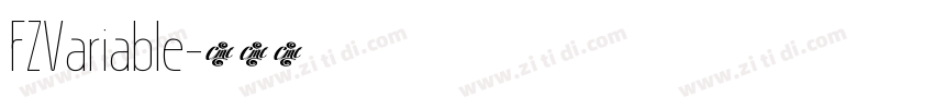 FZVariable字体转换