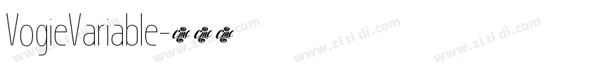 VogieVariable字体转换