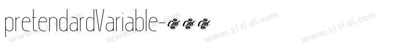 pretendardVariable字体转换